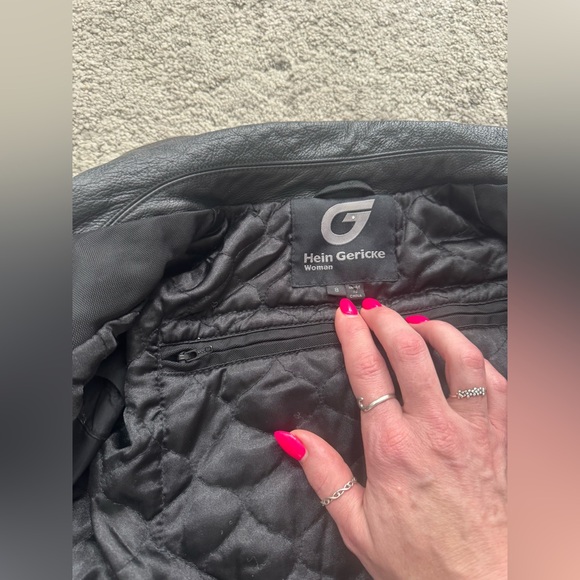 Hein Gericke Women’s Motorcycle Moto Jacket Size 8 – Leather & Textile - Picture 4 of 14